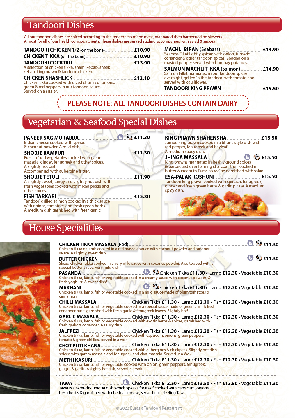 Take Out Menu